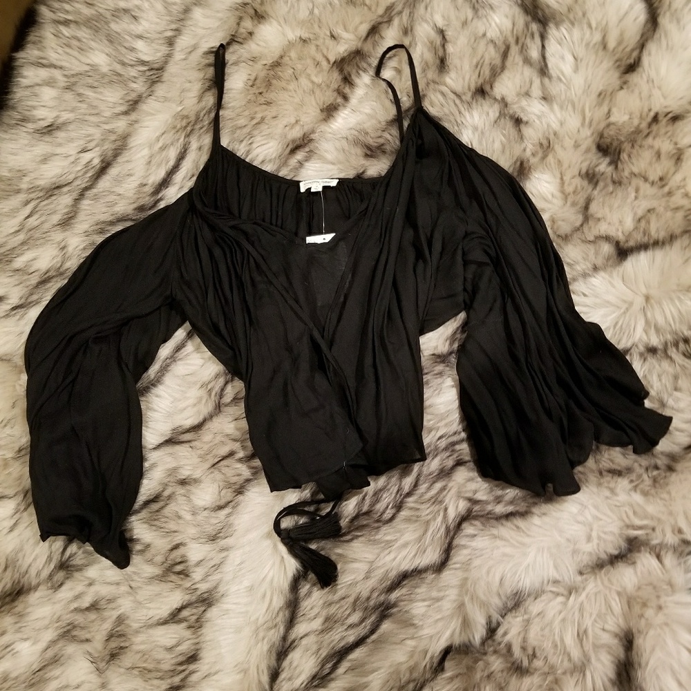 Cotton Candy Flowy crop top